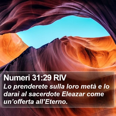 Numeri 31:29 RIV Bible Verse Image