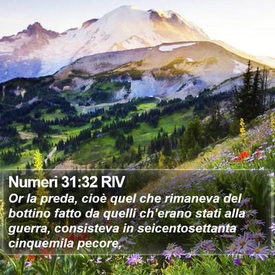 Numeri 31:32 RIV Bible Verse Image