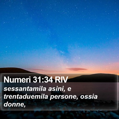Numeri 31:34 RIV Bible Verse Image