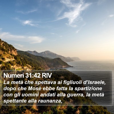 Numeri 31:42 RIV Bible Verse Image