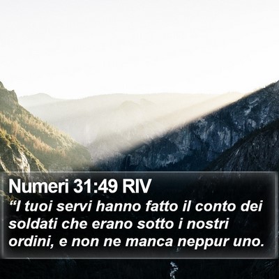 Numeri 31:49 RIV Bible Verse Image