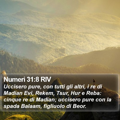 Numeri 31:8 RIV Bible Verse Image