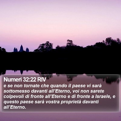 Numeri 32:22 RIV Bible Verse Image