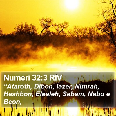 Numeri 32:3 RIV Bible Verse Image