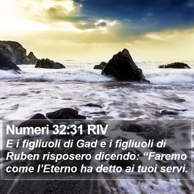 Numeri 32:31 RIV Bible Verse Image