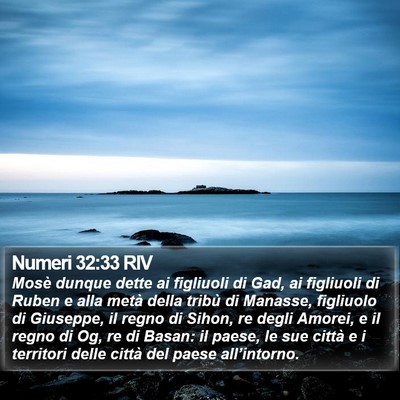 Numeri 32:33 RIV Bible Verse Image