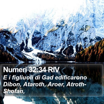 Numeri 32:34 RIV Bible Verse Image