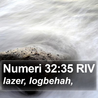 Numeri 32:35 RIV Bible Verse Image
