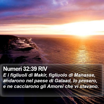 Numeri 32:39 RIV Bible Verse Image