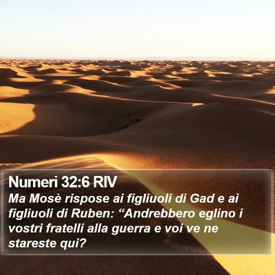 Numeri 32:6 RIV Bible Verse Image