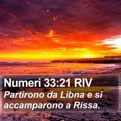 Numeri 33:21 RIV Bible Verse Image