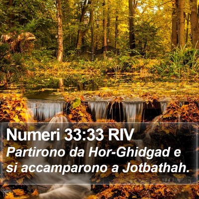 Numeri 33:33 RIV Bible Verse Image