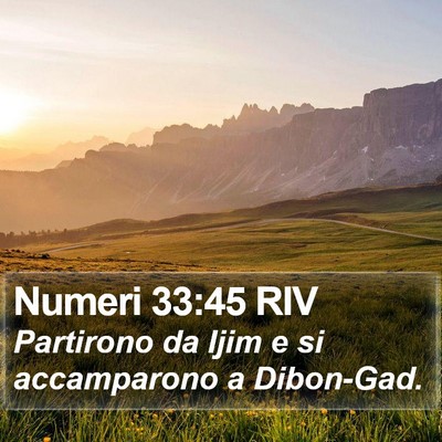 Numeri 33:45 RIV Bible Verse Image