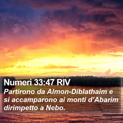 Numeri 33:47 RIV Bible Verse Image