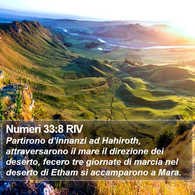 Numeri 33:8 RIV Bible Verse Image