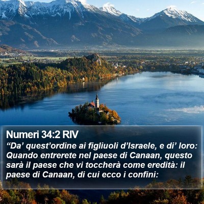 Numeri 34:2 RIV Bible Verse Image
