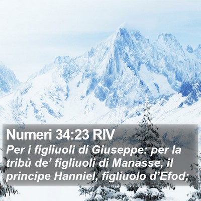 Numeri 34:23 RIV Bible Verse Image