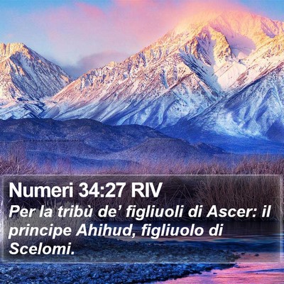 Numeri 34:27 RIV Bible Verse Image