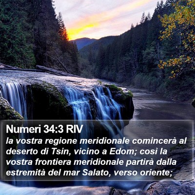 Numeri 34:3 RIV Bible Verse Image