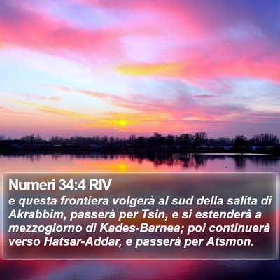 Numeri 34:4 RIV Bible Verse Image