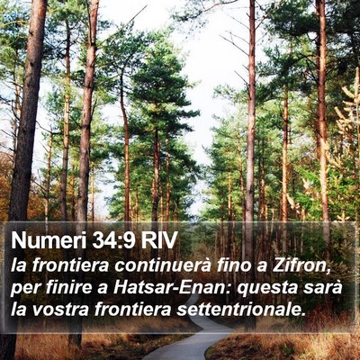 Numeri 34:9 RIV Bible Verse Image