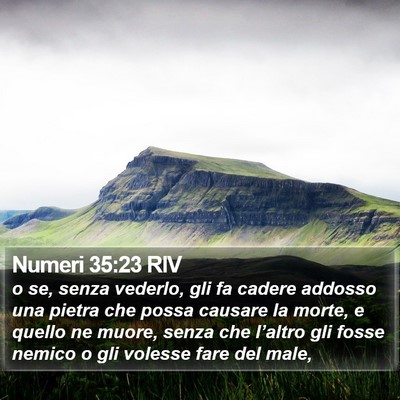 Numeri 35:23 RIV Bible Verse Image