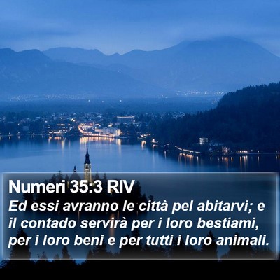 Numeri 35:3 RIV Bible Verse Image