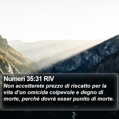 Numeri 35:31 RIV Bible Verse Image