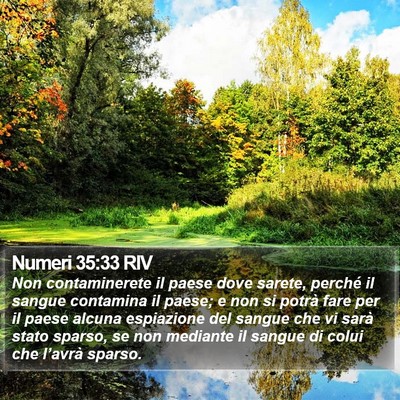 Numeri 35:33 RIV Bible Verse Image
