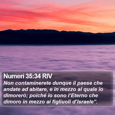 Numeri 35:34 RIV Bible Verse Image