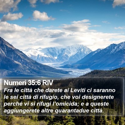 Numeri 35:6 RIV Bible Verse Image