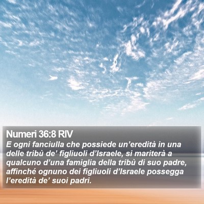 Numeri 36:8 RIV Bible Verse Image