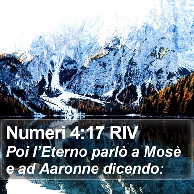 Numeri 4:17 RIV Bible Verse Image