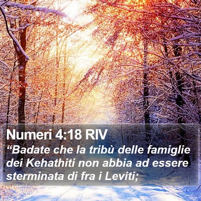 Numeri 4:18 RIV Bible Verse Image