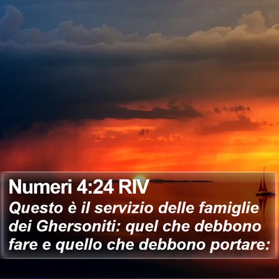 Numeri 4:24 RIV Bible Verse Image