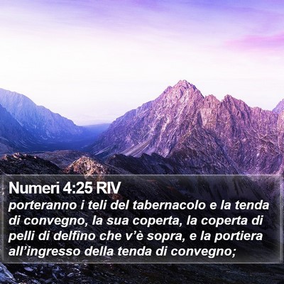 Numeri 4:25 RIV Bible Verse Image