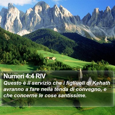 Numeri 4:4 RIV Bible Verse Image