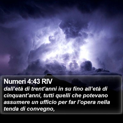 Numeri 4:43 RIV Bible Verse Image