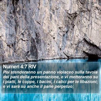 Numeri 4:7 RIV Bible Verse Image