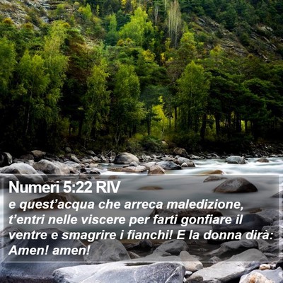 Numeri 5:22 RIV Bible Verse Image
