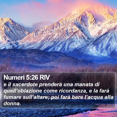 Numeri 5:26 RIV Bible Verse Image