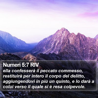 Numeri 5:7 RIV Bible Verse Image