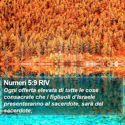 Numeri 5:9 RIV Bible Verse Image