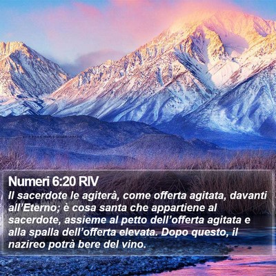 Numeri 6:20 RIV Bible Verse Image