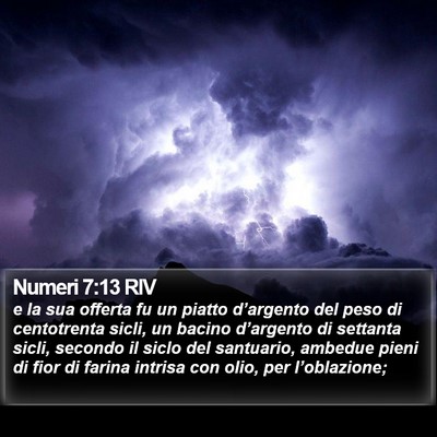 Numeri 7:13 RIV Bible Verse Image