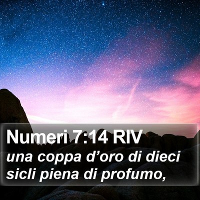 Numeri 7:14 RIV Bible Verse Image
