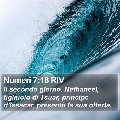 Numeri 7:18 RIV Bible Verse Image
