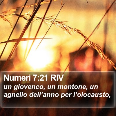 Numeri 7:21 RIV Bible Verse Image