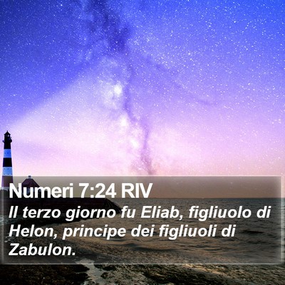 Numeri 7:24 RIV Bible Verse Image