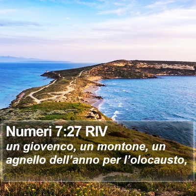Numeri 7:27 RIV Bible Verse Image